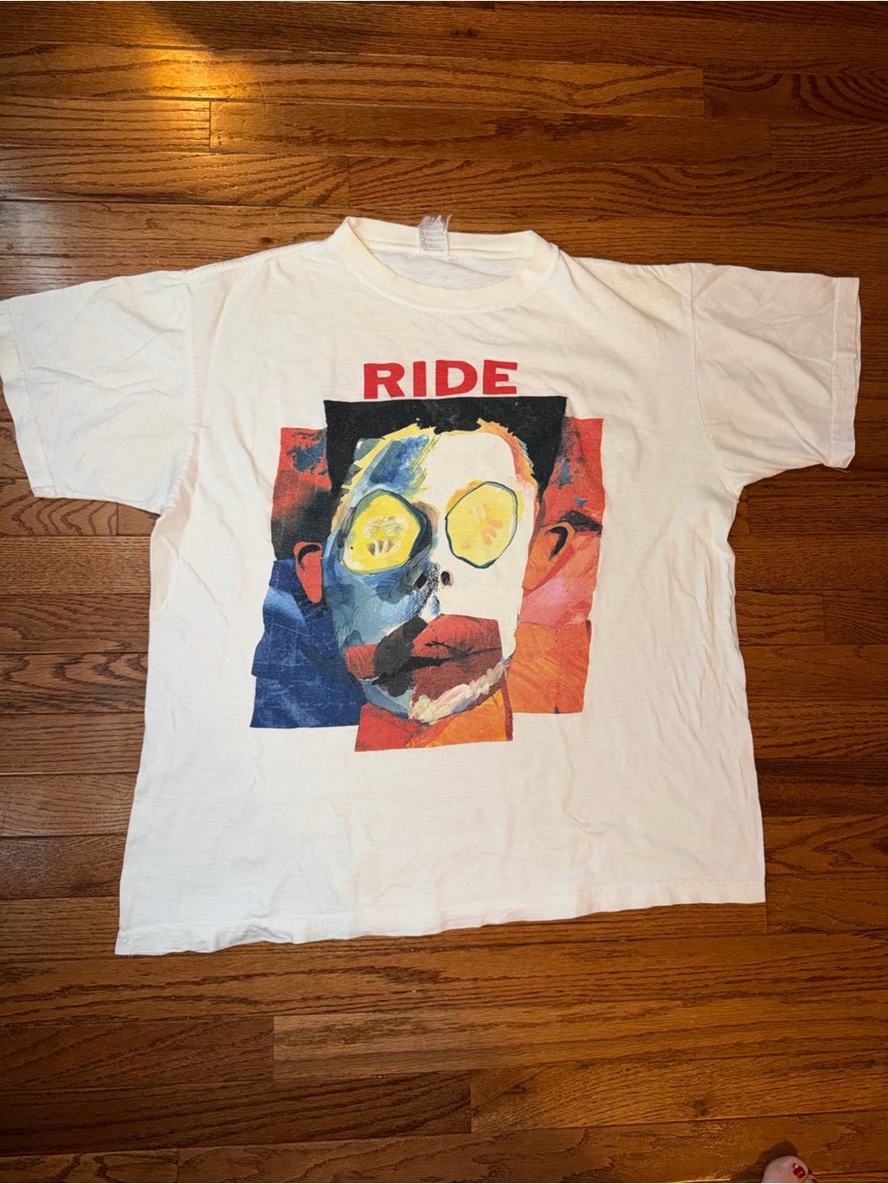 Vintage 1992 90s Ride "Going Blank Again" Tee Shirt Size Mens XL Rare Bandtee
